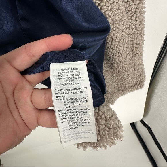 J. Crew Teddy Sherpa Topcoat jacket AB913 coat Size 1X XXL - Picture 5 of 9